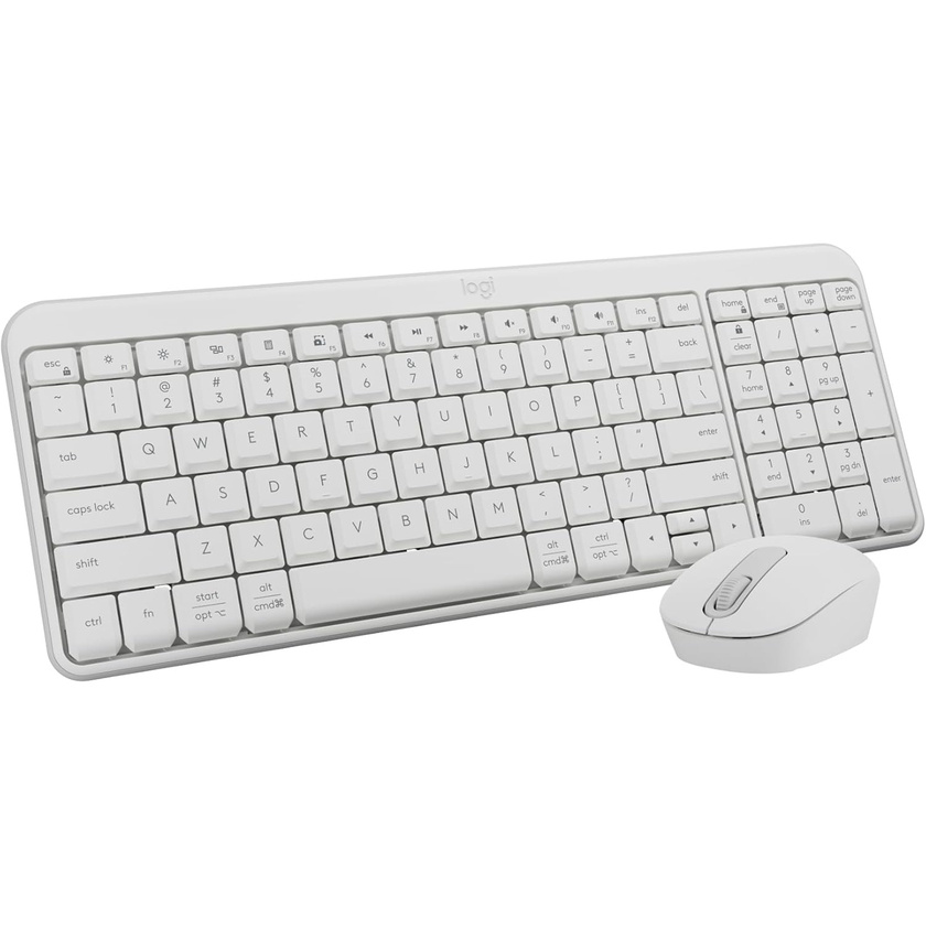 Logitech MK250 Bluetooth Wireless Keyboard and Mouse (Off White)