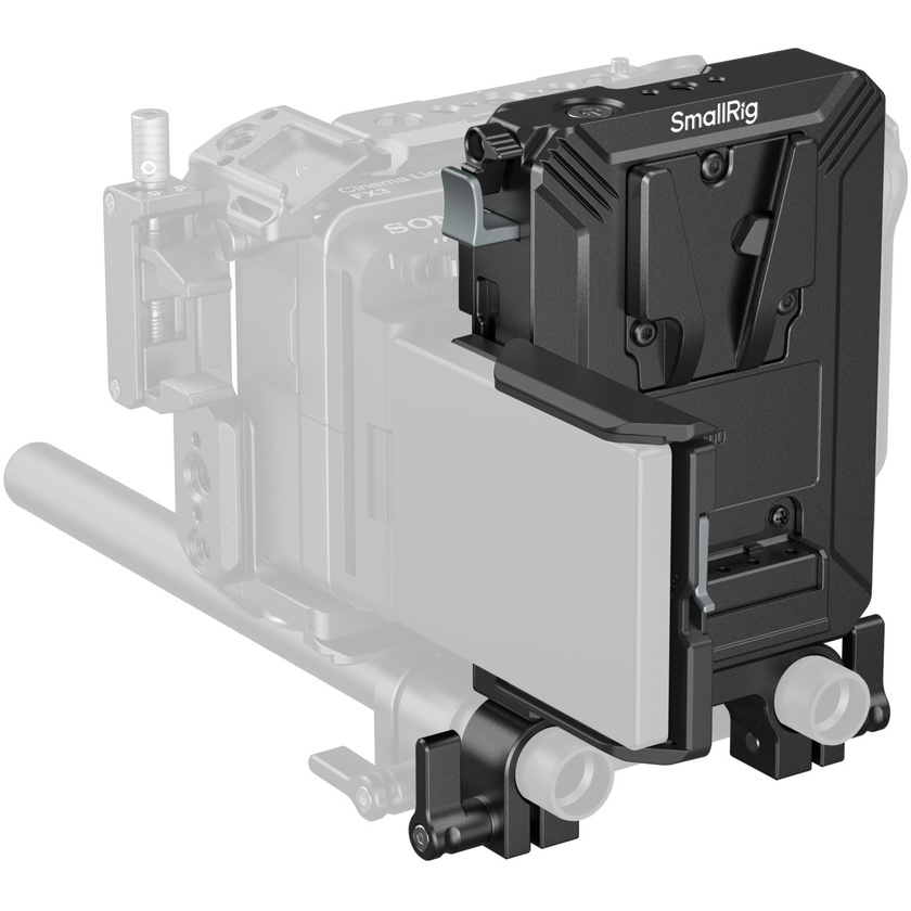 SmallRig 5226 V-Mount Battery Mount Plate Kit for 15mm LWS Rods