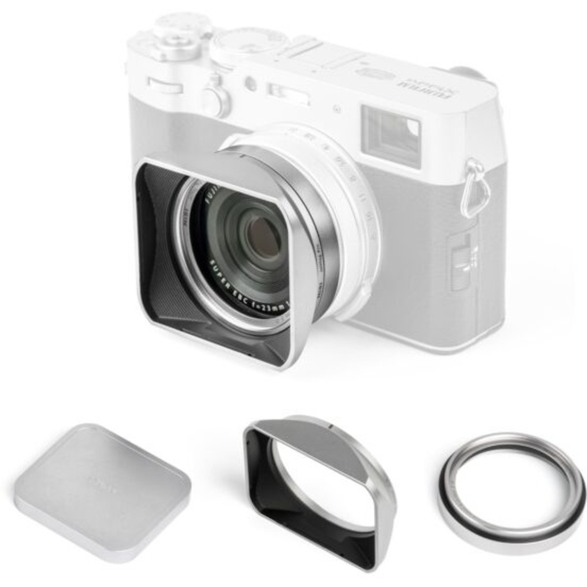 NiSi JetMag Pro Lens Hood Kit for Fuji X100 Series (Silver)