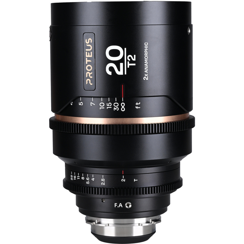 Laowa Proteus 2x Anamorphic 20mm T2 Lens (PL/EF, Feet, Amber Flare)