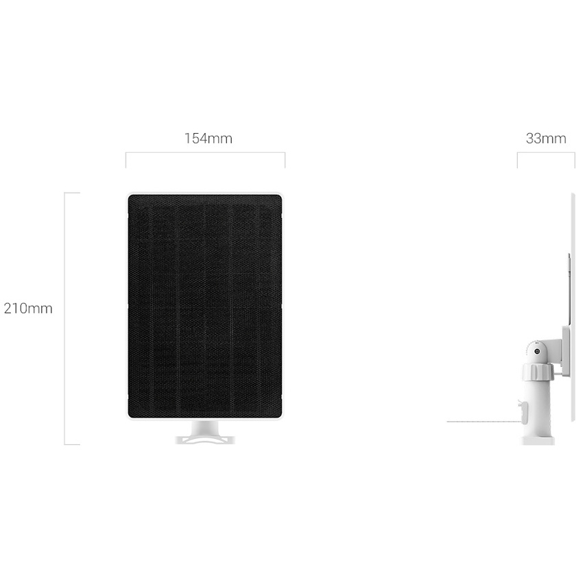 EZVIZ Solar Charging USB-C 5W Panel for Battery-Operated Cameras