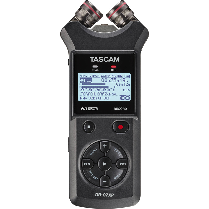 TASCAM DR-07XP 2-Channel 32-Bit Float Portable Audio Recorder