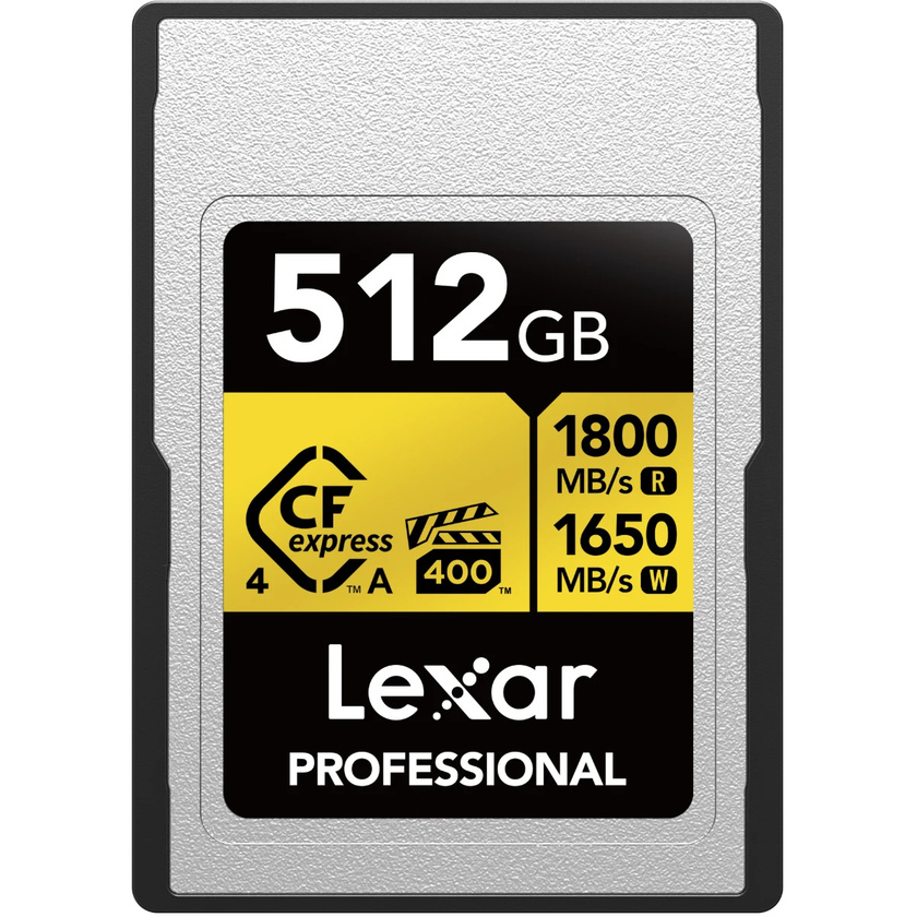Lexar 512GB Professional CFexpress 4.0 Type A GOLD Card
