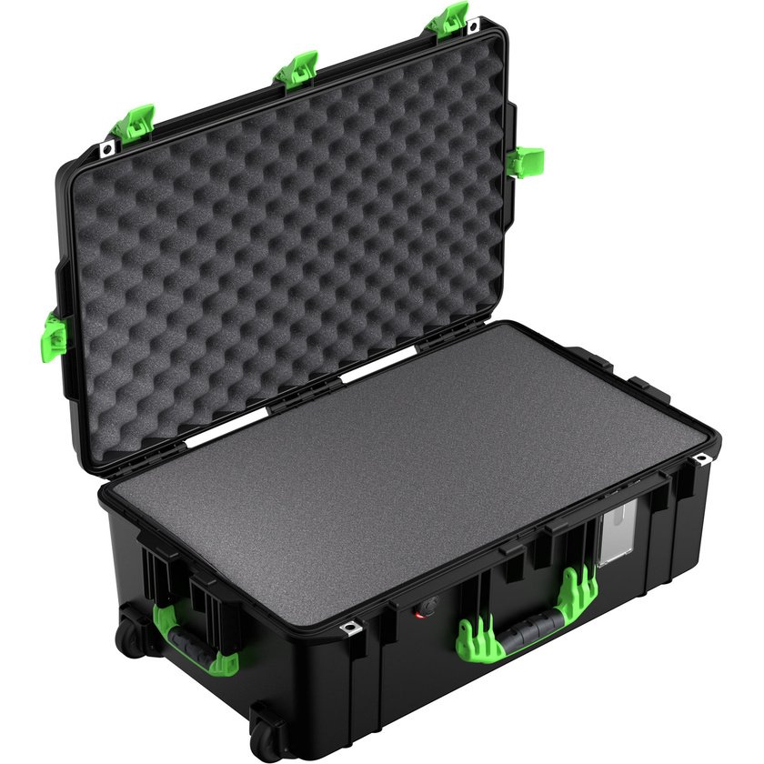 Pelican 1595 Air Case (Black/Lime, With Foam)
