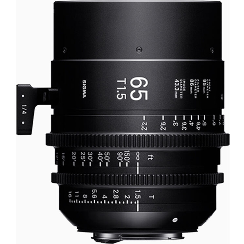 Sigma 65mm T1.5 FF High-Speed Cine Prime Lens (Canon EF, Feet)