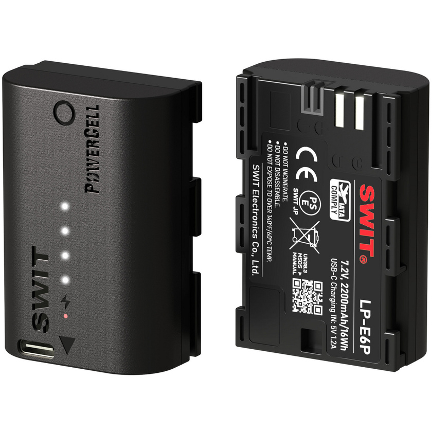 SWIT PowerCell LP-E6P Rechargeable Lithium-Ion Battery for Canon Cameras