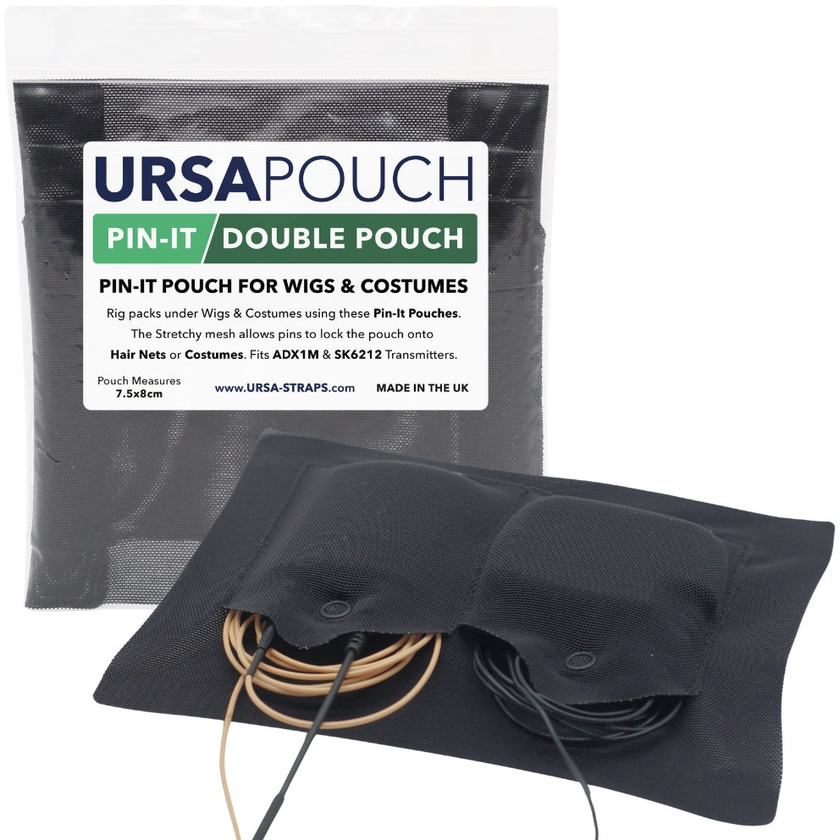 Ursa Pin-It Double Pouch (Black)