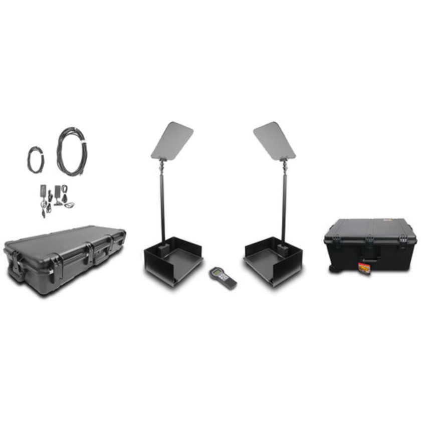 Prompter People ProLine StagePro 19" HighBright AutoStepper Presidential Teleprompters (Pair)