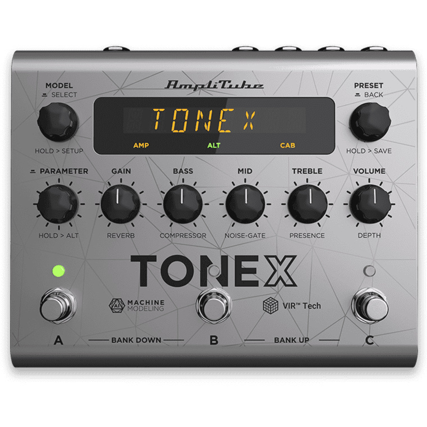 IK Multimedia TONEX Pedal Bass Edition Amplifier/Cabinet/Pedal Modeler (Silver)
