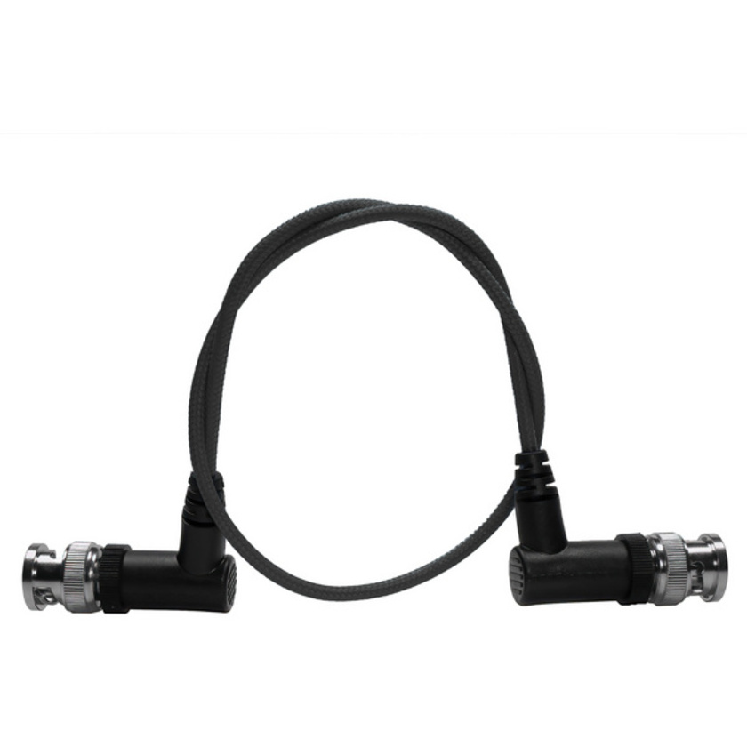 Kondor Blue Ultra-Thin 3G-SDI Right-Angle BNC Cable (40cm, Raven Black)