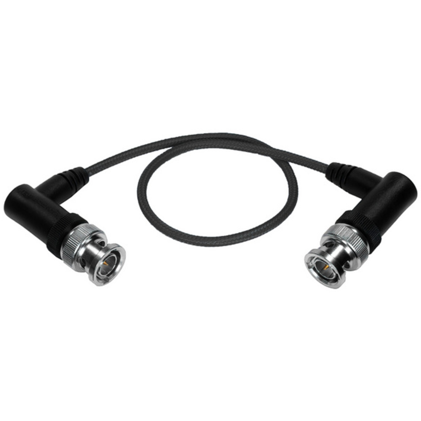 Kondor Blue Ultra-Thin 3G-SDI Right-Angle BNC Cable (30cm, Raven Black)
