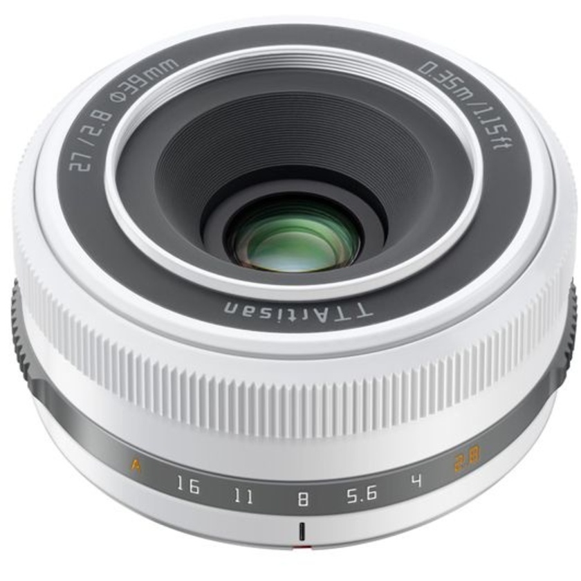 TTArtisan AF 27mm F2.8 XF Lens (Sony E, White)