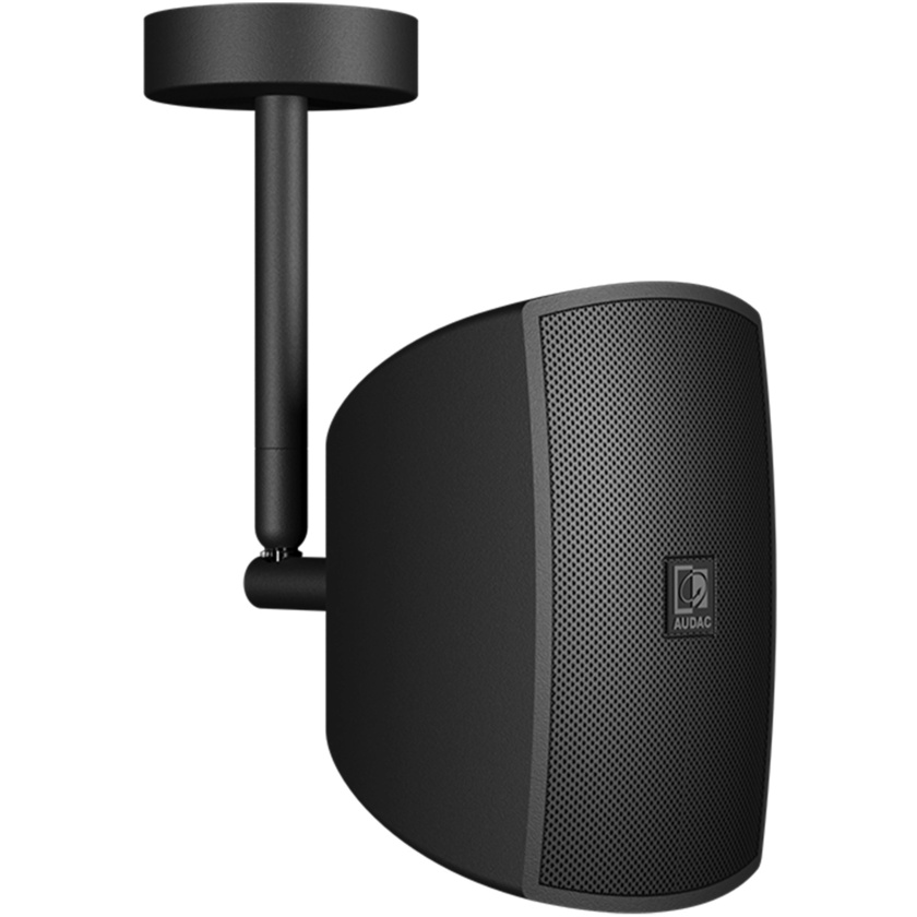Audac ATEO2 Compact Wall Speaker with Surface Ceiling Mount (Pair, Black, 16 ohm)