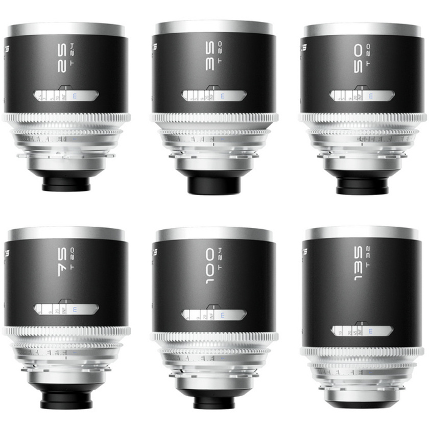 Blazar MANTIS 1.33X Full Frame Anamorphic 6 Lens Set (PL Mount, Amber Flare)