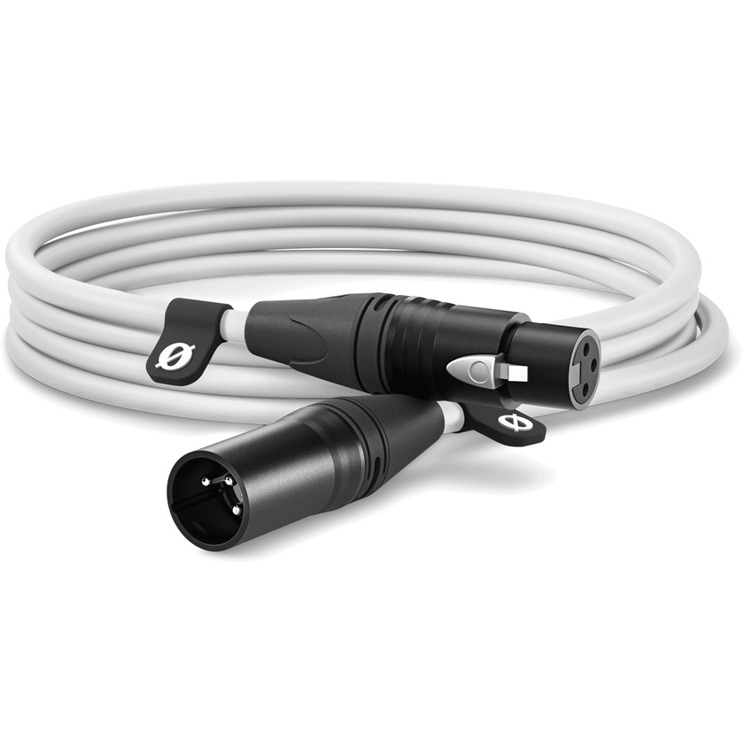 RODE XLR Male to XLR Female Cable (White, 3m)