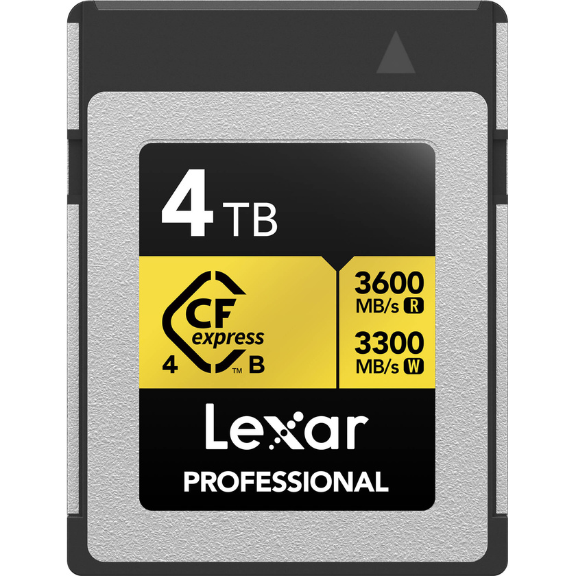 Lexar 4TB Professional GOLD CFexpress 4.0 Type B Memory Card