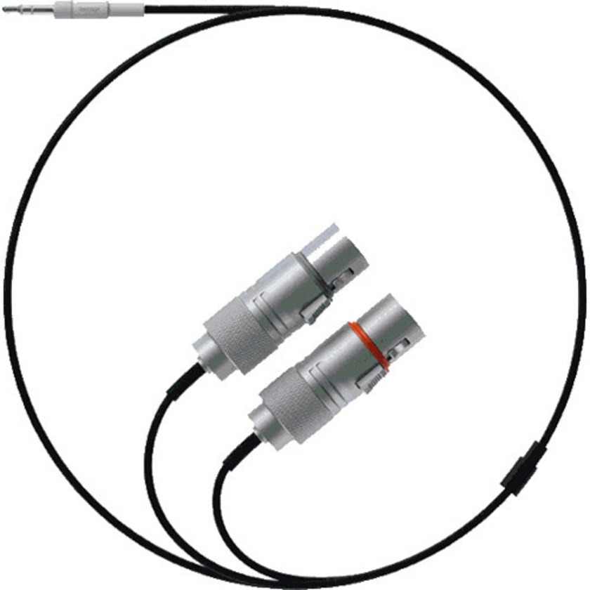 teenage engineering 3.5mm TRS Male to Dual XLR-Female Textile Field Audio Y-Cable (1.2m)