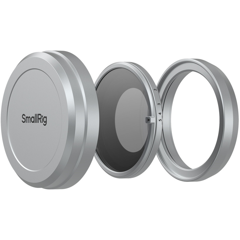 SmallRig 5391B Magnetic VND Filter ND2 - ND32 for FUJIFILM X half (Silver)