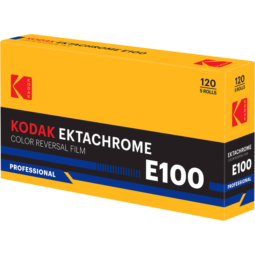 Kodak Eastman Professional Ektachrome E100 Color Transparency Film (120 Roll Film, 5-Pack)