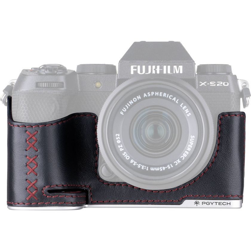 PGYTECH Leather Camera Case for FUJIFILM X-S20 (Midnight Black)