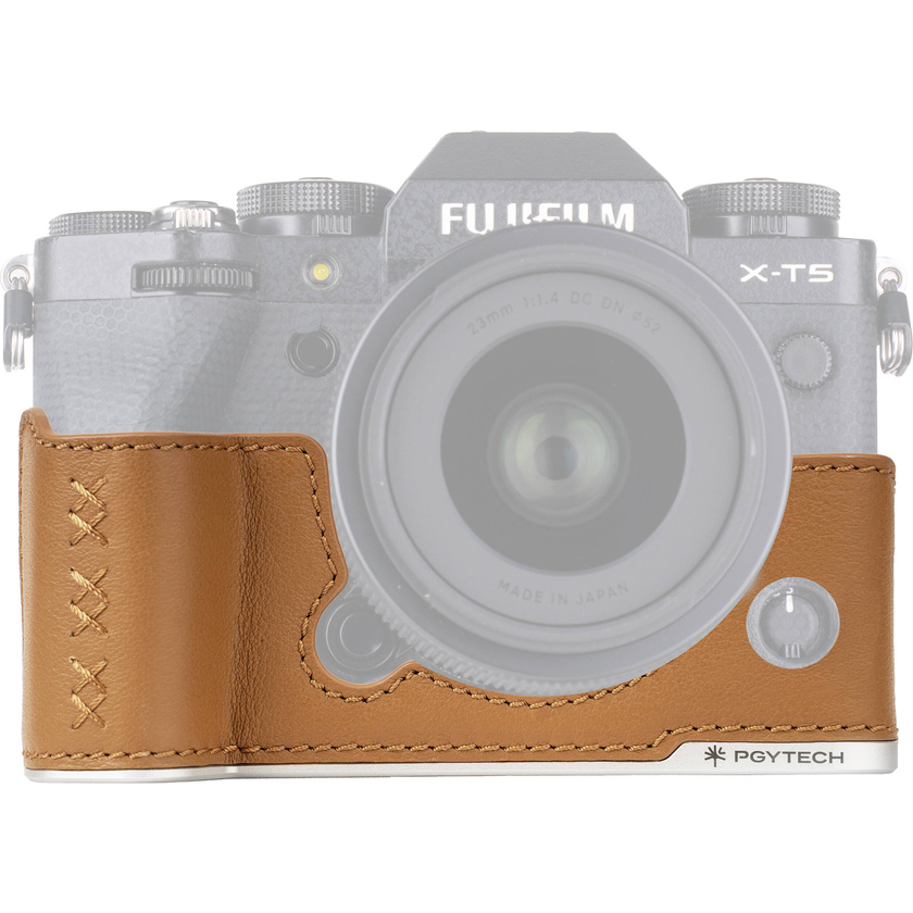 PGYTECH Leather Camera Case for FUJIFILM X-T5 (Clay Brown)
