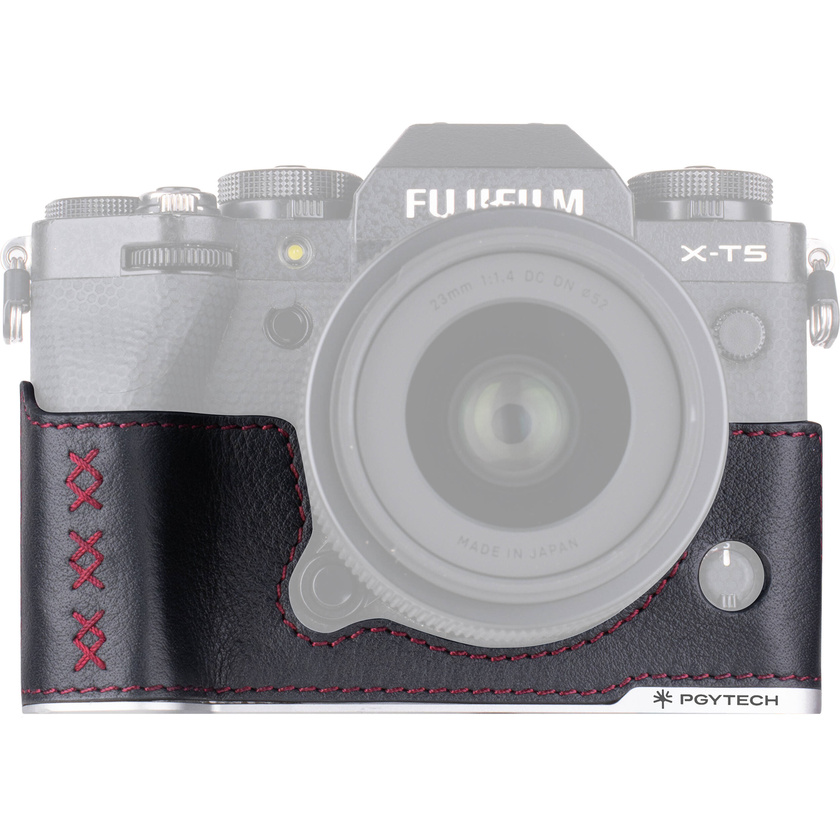 PGYTECH Leather Camera Case for FUJIFILM X-T5 (Midnight Black)