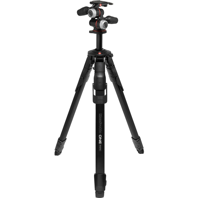 Manfrotto ONE Photo Aluminum Tripod with XPRO 3-Way Pan/Tilt Head