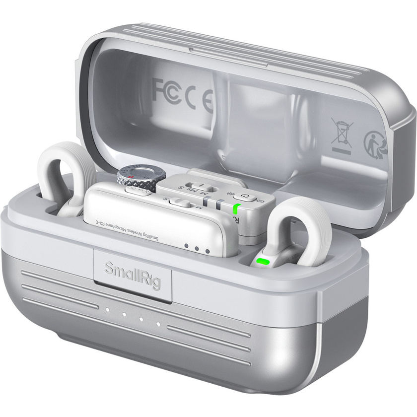 SmallRig 5716 S 70 Wireless Microphone with Multi-Device Compatibility (White)