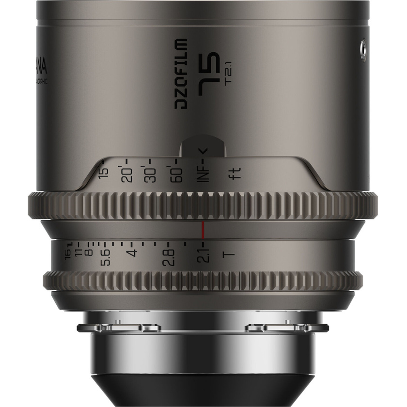 DZOFilm Arcana 75mm T2.1 Anamorphic Prime Lens (ARRI PL, Titanium, Feet)