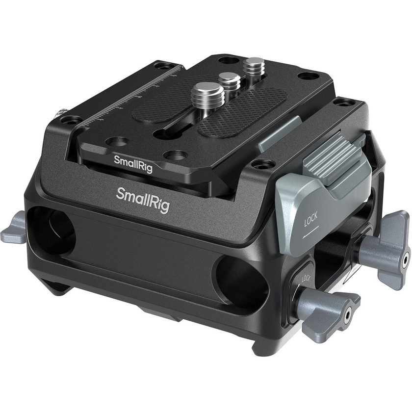 SmallRig 5366 Manfrotto-Type Mount Plate Kit with 15mm Dual-Rod Clamp