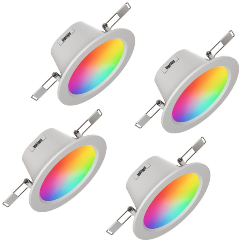 Nanoleaf Essentials Colour Smart LED Downlight (WiFi) 4-Pack