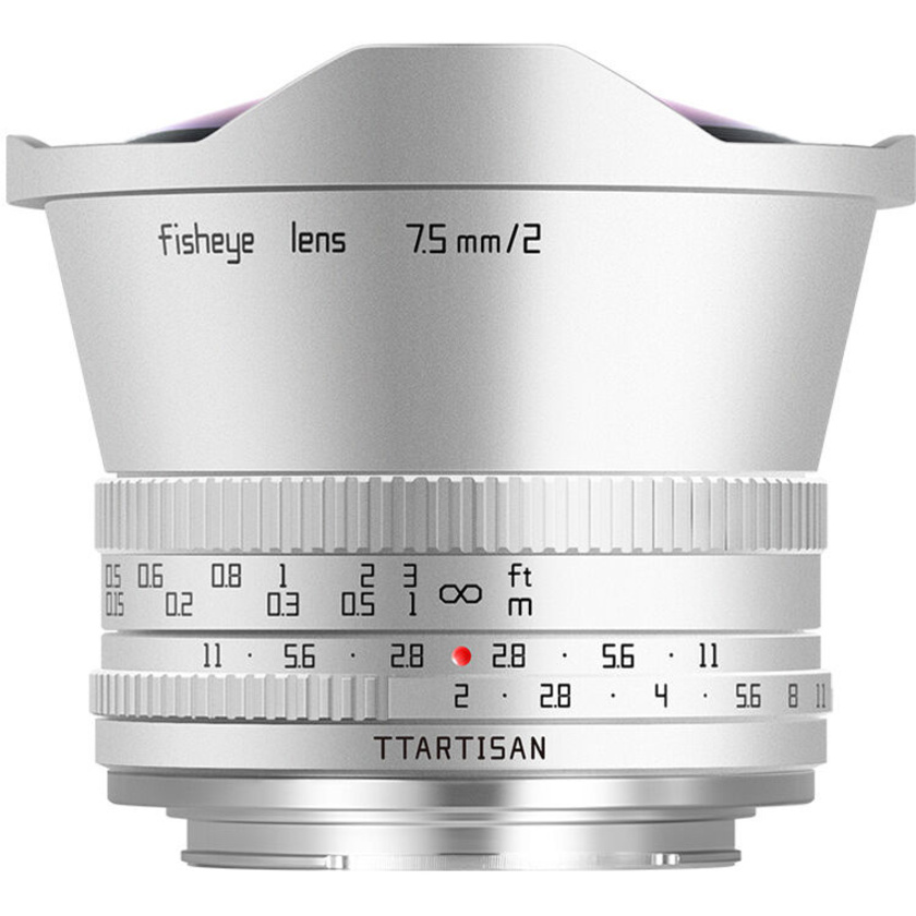 TTArtisan 7.5mm f/2 Fisheye Lens (Sony E, Silver)