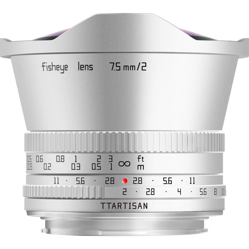 TTArtisan 7.5mm f/2 Fisheye Lens (Micro Four Thirds, Silver)