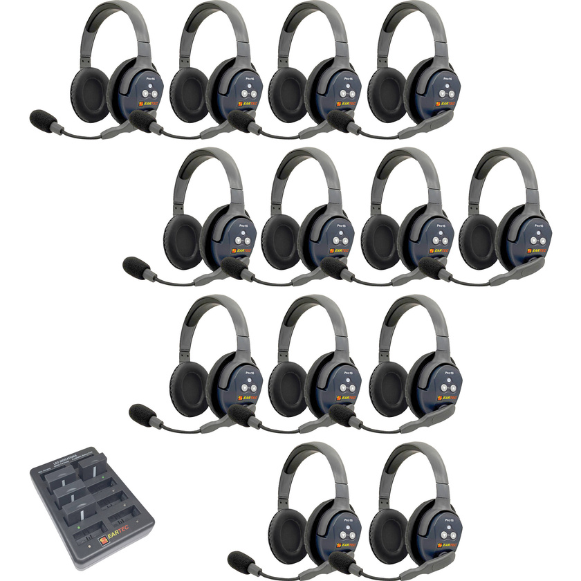 Eartec UltraLITE Pro16 13-Person Dual-Channel Full-Duplex Wireless Intercom System (2.4 GHz)