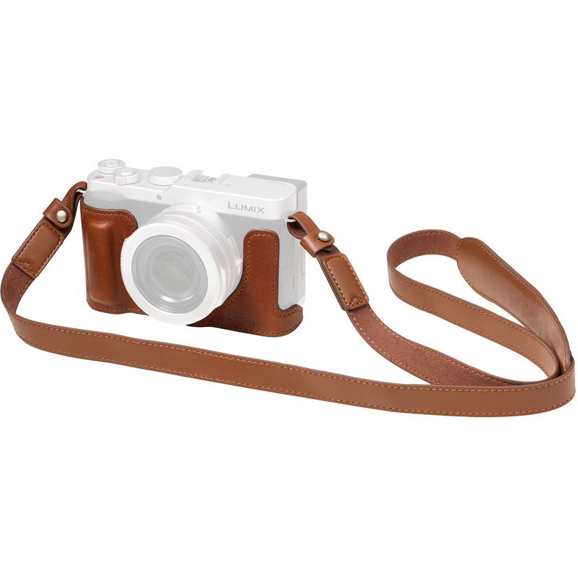 SmallRig 6275 Leather Half Case Kit for Panasonic LUMIX L10 (Brown)