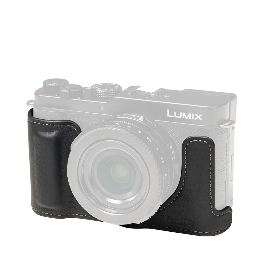 SmallRig 5698 Leather Half Case for Panasonic LUMIX L10 (Black)