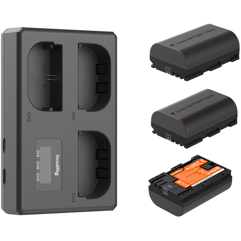SmallRig 6017 Triple Camera Battery & Charger Kit for Canon LP-E6NH