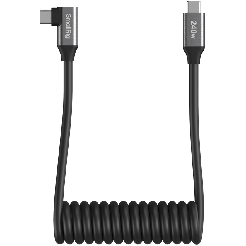 SmallRig 5730 USB-C Coiled Data Cable (Straight to Angled)