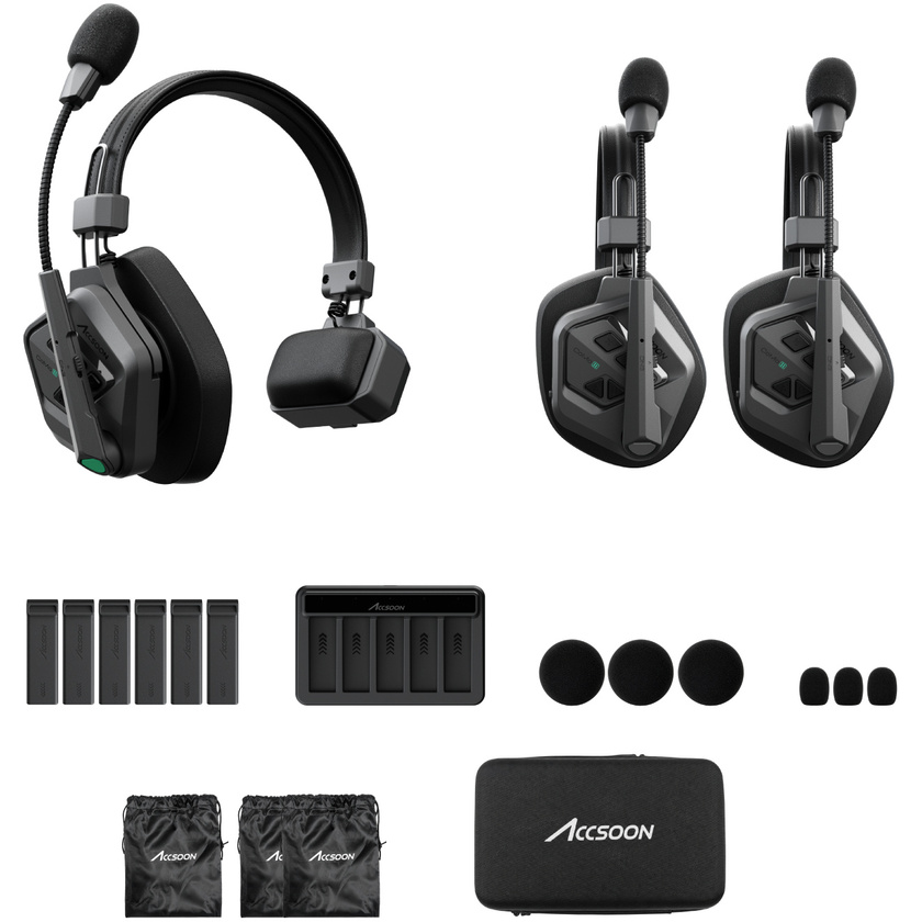 Accsoon CoMo II Long Range Full-Duplex Wireless DECT Intercom System (1H2R)