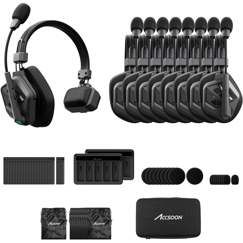 Accsoon CoMo II Long Range Full-Duplex Wireless DECT Intercom System (1H8R)