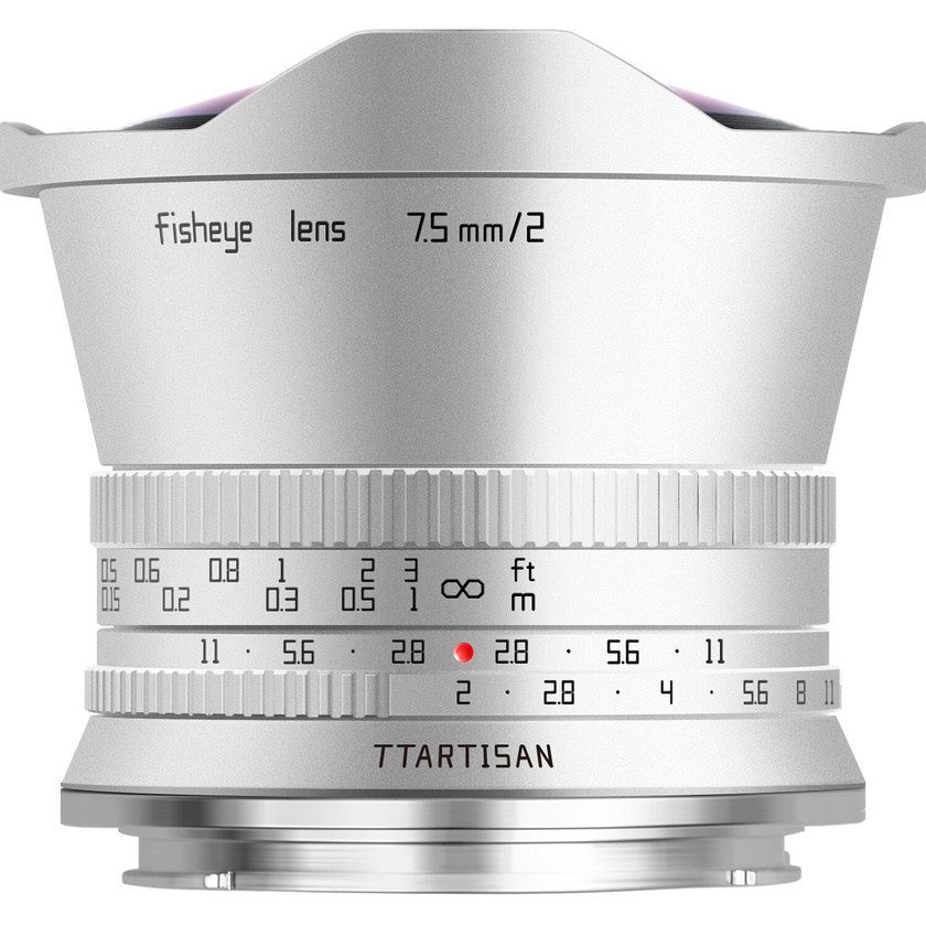 TTArtisan 7.5mm f/2 Fisheye Lens (Nikon Z, Silver)