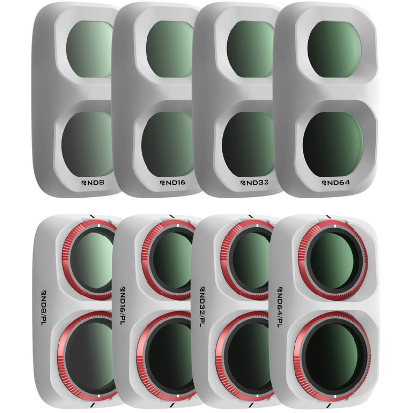 Freewell All Day Filters for Osmo Pocket 4P (8 Pack, White)