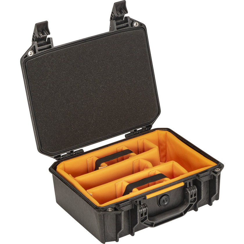 Pelican Vault 200 Case (Black, Padded Dividers)