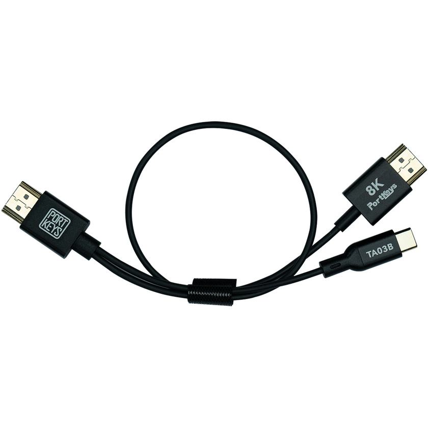 Portkeys HDMI Video Control Cable for LH7C Monitor (30cm, Black)