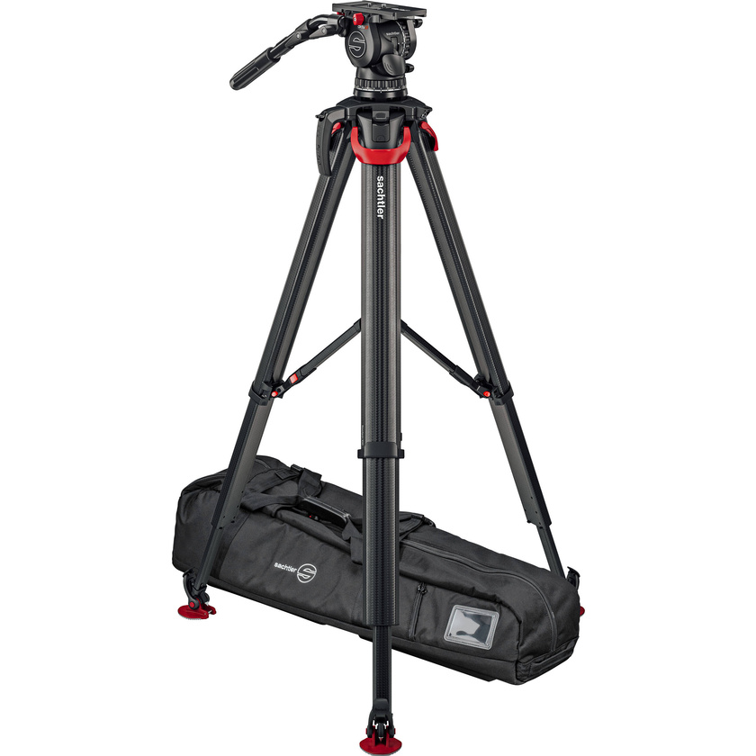 Sachtler aktiv 18T System with flowtech 100 MS and Mid-Level Spreader