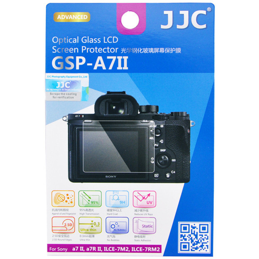JJC Glass Protector for Sony A7C, A7S III, ZV-1