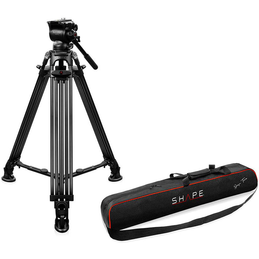 SHAPE Freelance Heavy-Duty Tripod with Fluid Head