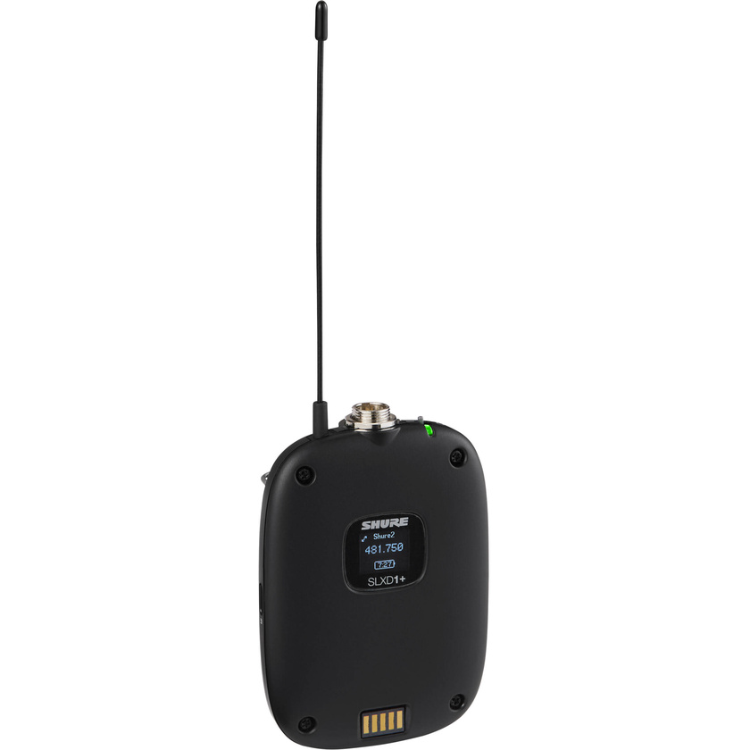 Shure SLXD1+ Digital Wireless Bodypack Transmitter (H58: 520 - 608 MHz)