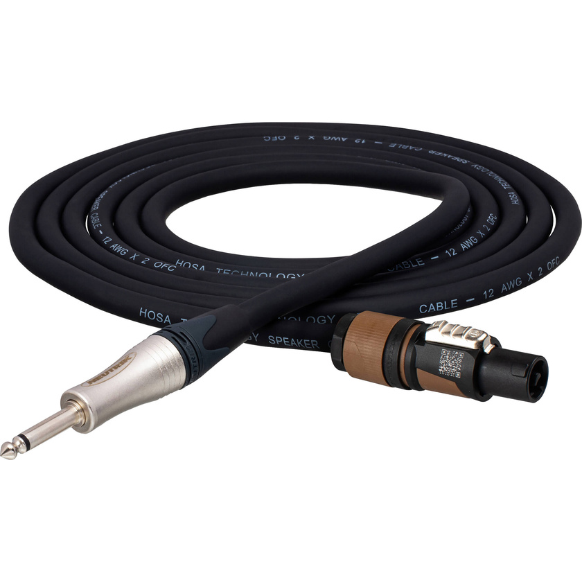 Hosa Technology SKT-200 Series Speakon to 1/4" Male Speaker Cable (12 Gauge, 10'/3m)