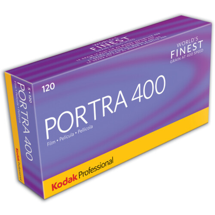 Kodak Professional Portra 400 Color Negative Film (120 Roll Film, 5 Pack)